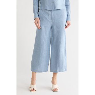 TWP Howard Cropped Wide Leg Pants in Light Indigo at Nordstrom Rack, Size 10
