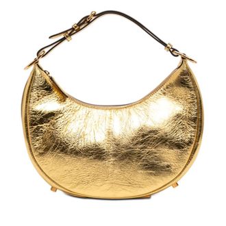 Fendi Pre-owned Fendi Small Metallic Leather Fendigraphy Hobo Ladies 9UVVU58OE7371XEL