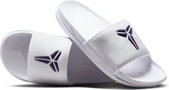 Nike Mens Kobe Offcourt Slides in White | IF2870-101