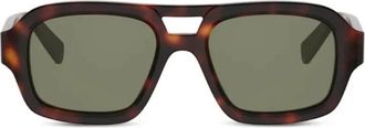 Celine 3 Dots Zonnebril - Heren - Zonnebrillen - Bruin - 53 MM - Accessoires