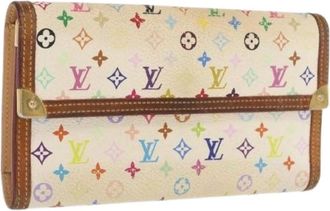 Louis Vuitton Pre-owned Clutches, female, Multicolor, Size: ONE SIZE Pre-owned Canvas Wallet