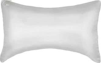 Blissy Crescent Silk Pillowcase in Silver at Nordstrom, Size King