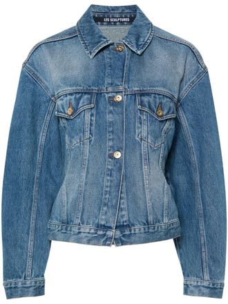Jacquemus La Veste De N&icirc;mes denim jacket - women - Recycled Cotton - 46 - Blue