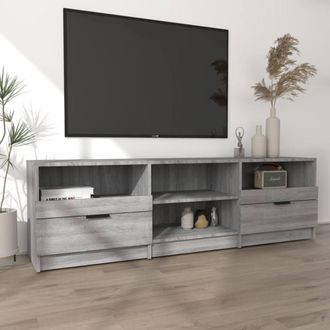 Berkfield Home TV Cabinet Grey Sonoma 150x33.5x45 cm Engineered Wood