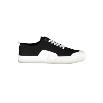 Calvin Klein Mens Ck Canvas Lowtops - Black Cotton - Size EU 41