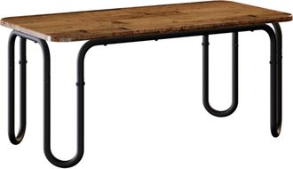 vidaXL Mesa De Centro Madera Envejecida 79,5 X 40 X 36 Cm Vidaxl