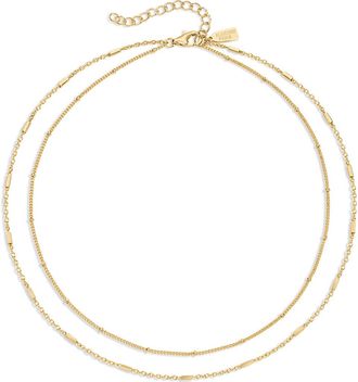 Electric Picks Double Take Necklace in Gold at Nordstrom