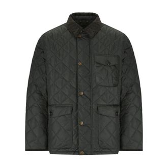 Barbour Hornby Quilted Jacket - Heren - Outdoorjassen - Groen - L - Katoen - Fitness
