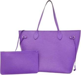 Louis Vuitton Pre-owned Tote Bags, female, Purple, Size: ONE SIZE Pre-owned Neverfull MM Tote Bag