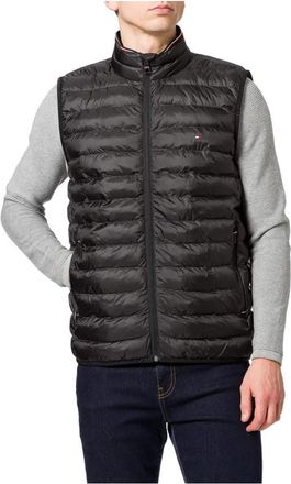 Tommy Hilfiger Kern Opvouwbare Cirkelvormige Vest - Heren - Bodywarmers - Zwart - L - Jassen