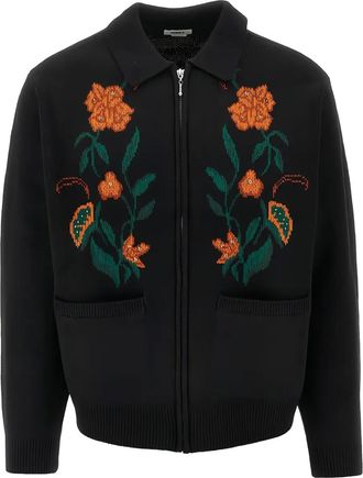 Obey Cardigan a fiori - Nero