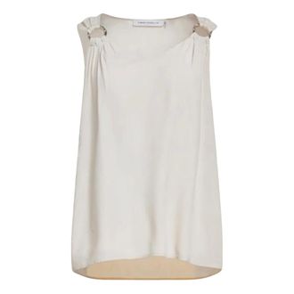 Simona Corsellini Dames, Tops, Beige, Maat: L