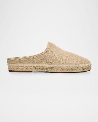 Loro Piana Mens Sea Sabot Walk Espadrille Mules