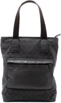 Gucci Pre-owned Tote Bags, female, Brown, Size: ONE SIZE Pre-owned Denim Tote