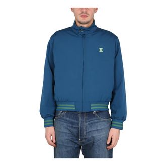 Kenzo Pixel 2-in-1 Harrington Jacket - male - Kenzo - Light Jackets - Blue - M - Jackets