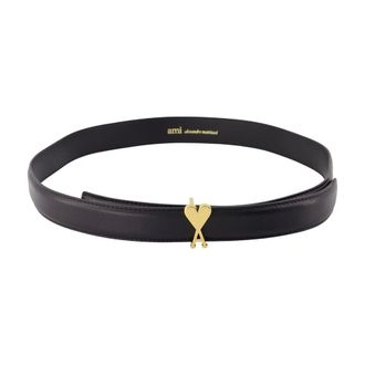 Ami unisex, Accessoires, Zwart, Maat: 85 CM Leer