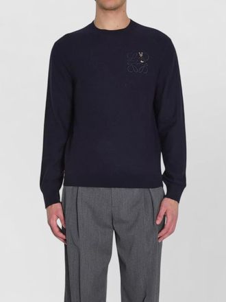 Loewe wool ribbed crew neck sweater