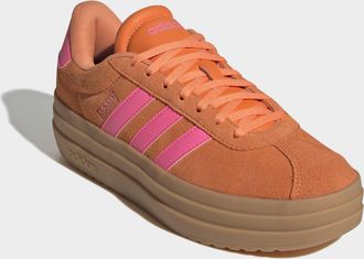 adidas Plateausneaker ADIDAS SPORTSWEAR VL COURT BOLD, Damen, Gr. 38,5, orange (pure orange, lucid pink, gum 3), Leder, Synthetik, Schuhe Plateausneaker, ins
