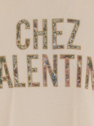 Valentino Womens Cotton T-Shirt With Logo Cream T-Shirts & Jerseys