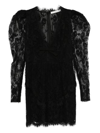 Alessandra Rich lace mini dress - Black