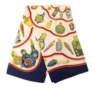 Herm&egrave;s Pre-owned Qu Importe le Flacon Sjaal - Dames - Pre-owned - Veelkleurig - Maat: ONE Size Zijde