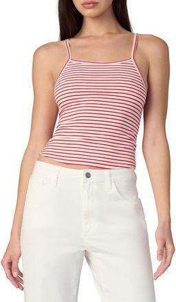 Joe's The Everyday Stripe Tank Top in White/Cherry Red Stripes at Nordstrom, Size X-Large
