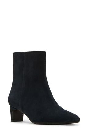 Blondo Seravina Waterproof Bootie in Navy Suede at Nordstrom Rack, Size 10