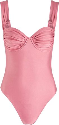 Faithfull The Brand Costume da bagno Arlo drappeggiato - Rosa
