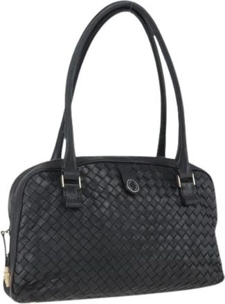 Bottega Veneta Pre-owned Shoulder Bags, female, Black, Size: ONE SIZE Pre-owned Vintage Hand Bag