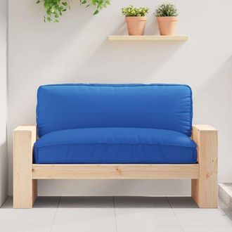 vidaXL Cuscino per seduta pallet Blu reale 120 x 80 x 12 cm - Vidaxl