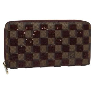 Louis Vuitton Portafoglio lungo Damier Ebene Pre-owned - - Pre-owned - Donna - Marrone - ONE SIZE