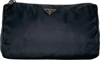 Prada Black Nero Nylon Pouch (Pre-Owned)
