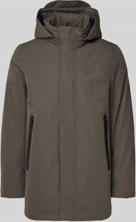 Ecoalf Jacke mit Kapuze in Hellgrau, Größe XXL