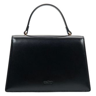 Estro & Luminara Handbags, female, Black, Size: ONE SIZE Small Leather Satchel