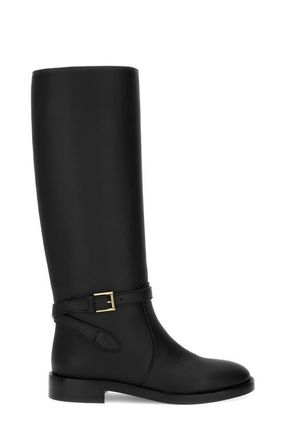 Gianvito Rossi Varenne Boot in Black Calf Leather at Nordstrom, Size 35.5