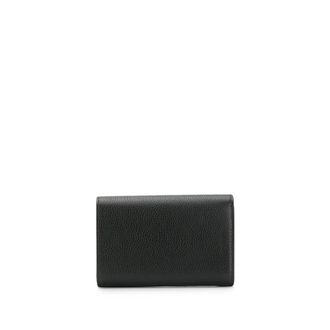 Mulberry Calf Leather Continental Wallet - Black
