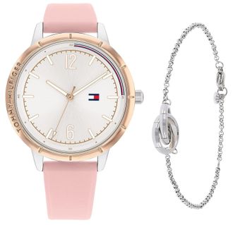 Tommy Hilfiger Womens Pink Watch 2770152 Silicone - One Size