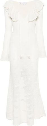 Self Portrait Floral Crochet Midi Dress