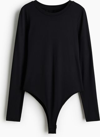 H&M Langarmbody aus Mikrofaser - Schwarz
