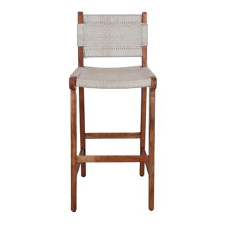 MisterWils (Taburete Farlo de fibras naturales color marr&oacute;n)