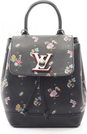 Louis Vuitton Black Leather Backpack (Pre-Owned)