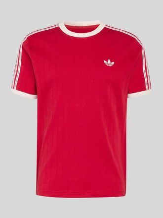 adidas Originals Regular Fit T-Shirt aus reiner Baumwolle in Bordeaux, Gr&ouml;&szlig;e XXL