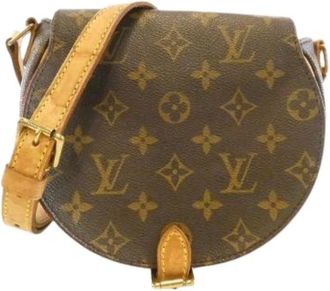 Louis Vuitton Pre-owned Cross Body Bags, female, Brown, Size: ONE SIZE Pre-owned Monogram Tambourin Shoulder Bag