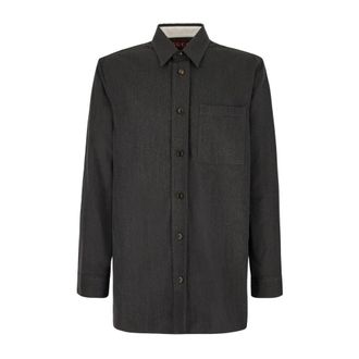 Gucci Camisa de hombros ca&iacute;dos - Shirts - Hombre - Gris - M