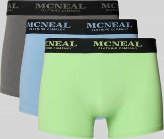 Mc Neal Trunks mit elastischem Label-Bund im 3er-Pack in Lind, Größe XXL