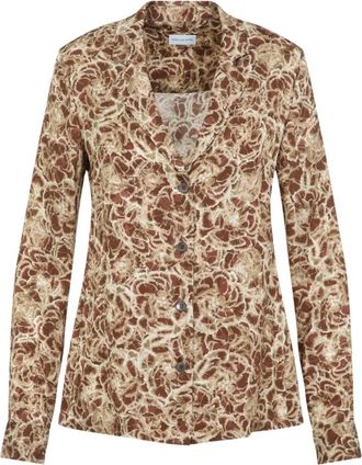 Dries Van Noten Colla Shirt - Dames - Overhemden - Veelkleurig - XS - Satijn - Overhemden