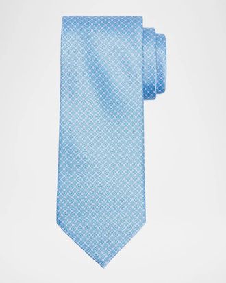 Stefano Ricci Men & apos;s Micro-Floral Silk Tie