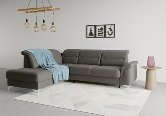 Sit&more Ecksofa &raquo;Sinatra L-Form&laquo; mit Ottomane, optional mit Kopfteilverstellung und Armteilfunktion