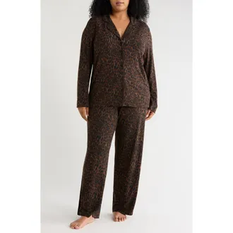 Nordstrom Moonlight Eco Nightshirt in Brown P- Black Elegant Leopard at Nordstrom, Size X-Large