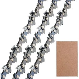 OEM Barra Gu&iacute;a Y Cadena Para Motosierra, Paquete De 3. Cadena Para Motosierra De Bajo Retroceso De 3/8 Lp, 50 Eslabones, 1,1 Mm, 35 Cm. Compatible Con Sti